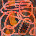 In the Maze 11  2023 Acryl auf Leinwand 30 x 30 cm