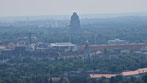 Blick nach Osten: Völkerschlachtdenkmal.