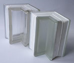 glasbausteine-center.de CLEAR 1919/8 Corner 90° Clearview (Vollsicht, glatt)  Eckstein Weiss Endstein Transparent Glasbausteine Glass Blocks Glassteine Briques de verre Solaris Glasblock Glasblokke Glass Blokker 13,2x19x8 90° Glassteine Blocos de vidro Br