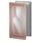 Bild: Design Pegasus Rosa R09 O sat Clear Klar Weiß Wave Wolke Pink Satiniert 2 Seiten Glasbaustein Glasstein Glass Blocks Glasbausteine-Center Glasbausteine-Center.de Glassteine Glasbausteine satin two sides finished 19x9,4x8