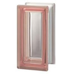 Bild: Design Pegasus Rosa R09 T Clear Klar Weiß Clearview Vollsicht Pink Transparent Glasbaustein Glasstein Glass Blocks Glasbausteine-Center Glasbausteine-Center.de Glassteine Glasbausteine 19x9,4x8