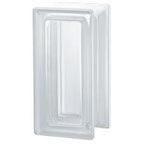 Bild: Design Pegasus Neutro R09 T sat 1 lato Clear Klar Weiß Clearview Vollsicht Satiniert 1 Seite Glasbaustein Glasstein Glass Blocks Glasbausteine-Center Glasbausteine-Center.de Glassteine Glasbausteine satin one side finished 19x9,4x8
