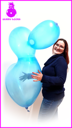 RIFCO Riesenente Ente Giant Duck Luftballon Balloon Kristall Crystal