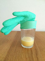 Handschuh, Multivitamintablette, Experiment, Kinder, kleine Forscher