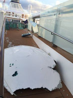 Sturmschäden auf der Anthem of the Seas
