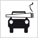 Bild Zeigt ein Idon mit einem Auto und einem Joint