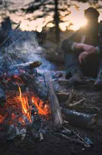 Lagerfeuer Outdoor Pfälzerwald Tipi Campen Wandern Alternative Unterkunft
