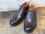 J.M.WESTON（J.M.ウェストン）のゴルフ オールソールまでしなくてもこういう修理もあります　つま先ラバーとトップリフトの修理 つま先ラバー修理  つま先補修 トップリフト交換 かかと修理