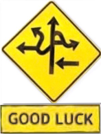 Speciaal verkeersbord - good luck