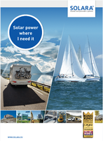 Everything about solar technology, solar systems, charge controllers and accessories from Solara in the current catalog. Solar power systems for mobile homes, campers, vans, sailing boats, garden houses, dacha and self-sufficient power supply wherever the