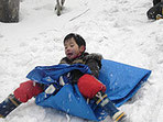 雪遊び