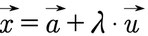 Allgemeine Form einer Geraden in Parameterform