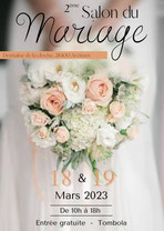Salon du mariage à Arcisses 18 et 19 Mars 2023