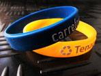 embossed printed silicone wristband