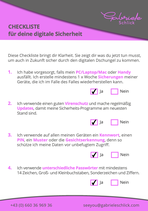 Gabriele Schlick - Com-IT-Solutions - Checkliste digitale Sicherheit