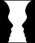 Il principio della coppa di Rubin: una coppa bianca o due facce nere contrapposte?