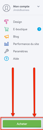 Passer son site JimdoFree en JimdoPro ou JimdoBusiness