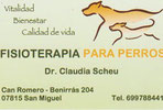 Fisioterapia para perros Dr. Claudia Scheu