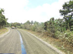 Carretera Conguillo - Puerto Chorrillo - Barraganete, parte en construcción. Pichincha, Ecuador.