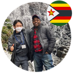 Mr. Sharrydon Bright Masters student in Japan from Zimbabwe