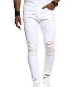 Clickandbay- Jeans-da-Uomo-Bianco