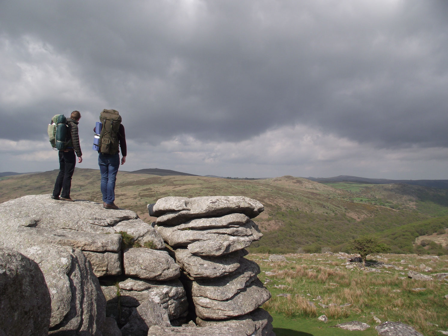 Dan's birthday on Dartmoor. Feathery Travels