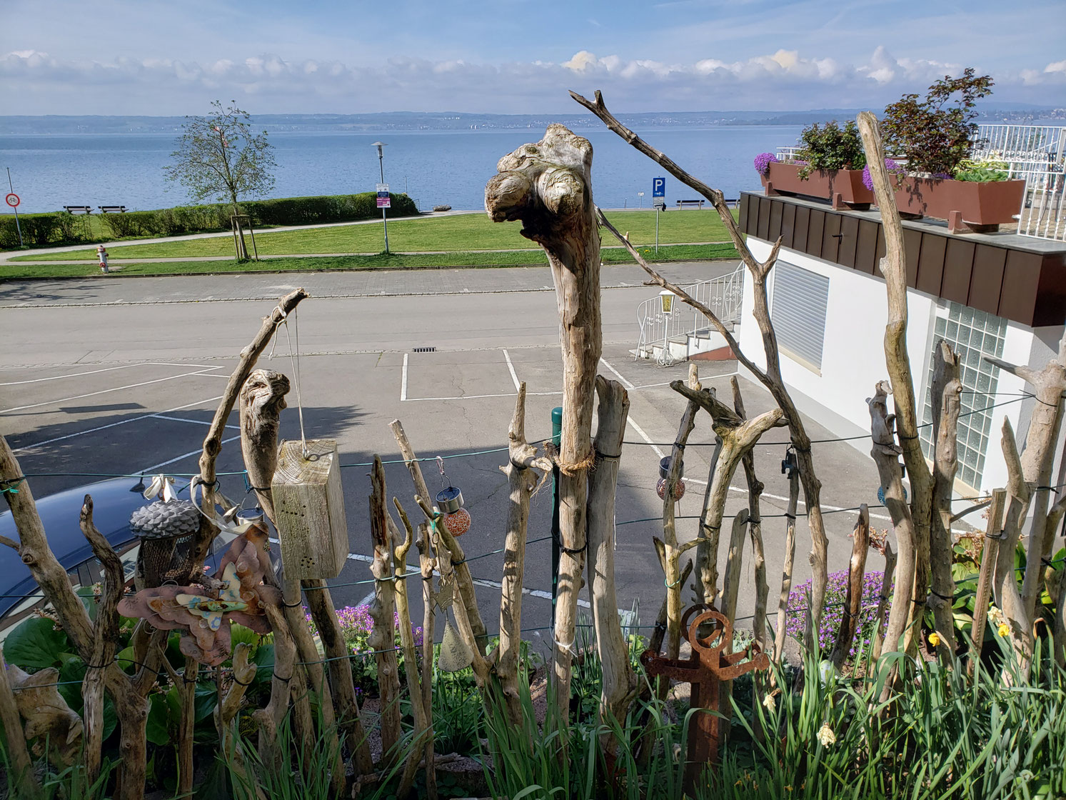 Bild: Kostenlose Parkplätze am Seegarten in Meersburg am Bodensee