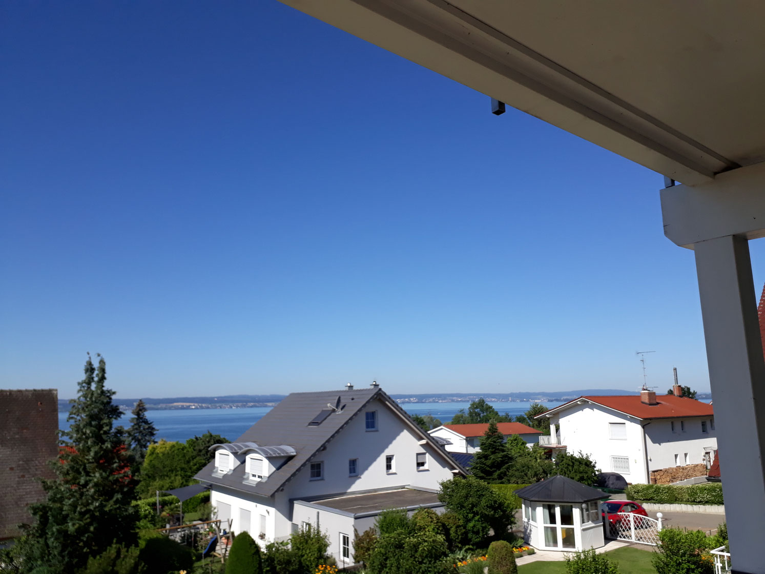 Bild: Ferienwohnung am Bodensee: Hagnau - Balkon mit Seeblick