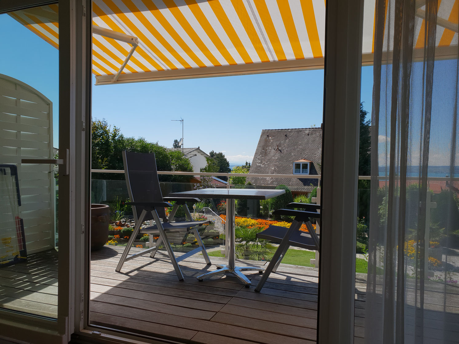 Bild: Ferienwohnungen am Bodensee: Hagnau - Markise - Ferienwohnung 3 Haus Melanie