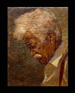 Il vecchio Manni, 1977, olio su tela, cm 20 x 30, proprietà privata