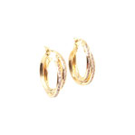 Orecchini Cerchio in oro giallo 750 Codice: O3999G