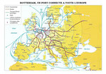 Carte Rotterdam port connecté à toute l'Europe STI2D STL STMG ST2S