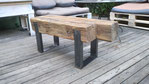 Sideboard, massive Eichenbalken, Unterbau Industrie-Style (1.99)