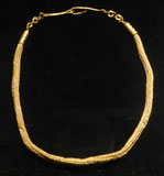 Goldkette in Drahtwebtechnik