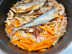 秋刀魚の炊き込みご飯　さんまご飯　サンマの炊き込みご飯　さんまごはん