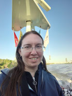 Selfie am Schiff nach Bratislava