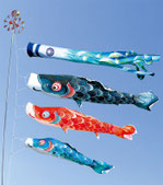 鯉のぼり「友禅鯉」大型セット（8点） - 伽楠（かなん）