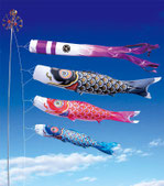 鯉のぼり 京錦 プレミアムベランダスタンドセット - 伽楠（かなん）