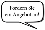 Grafik mit Sprechblase und der Aufforderung das Online-Kontaktformular zu nutzen.