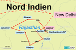 Bild: Karte Nord Indien 