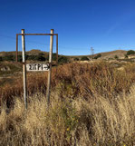 HANDMADE SIGNPOST in the outskirts of Eresos