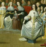 Detail aus Hieronymus Janssen, "Charles II Dancing at a Ball at Court"