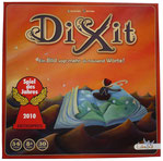 Dixit - ein poetisches Spiel rund um surreal gestaltete Bildkarten und die Assoziationen, die sie hervorrufen. Ab B1.