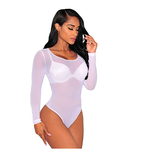 Clickandbay- Donna-Bodysuit -White