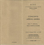 Concerto di pianoforte presso l'Auditorium Diocesano "S. Giovanni Nepomuceno" di Acireale (CT)