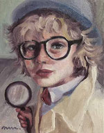 ノリコミシマの描く人物画、油絵、norico mishima’s portrait oil painting.