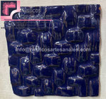 <img src="azulejo-liso-talavera.jpg" alt="Azulejo artesanal liso tipo Talavera Mexicano color Petatillo Cobalto">