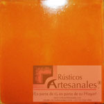 <img src="azulejo-liso-talavera.jpg" alt="Azulejo artesanal liso tipo Talavera Mexicano color Naranja Brillante">