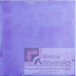 <img src="azulejo-liso-talavera.jpg" alt="Azulejo artesanal liso tipo Talavera Mexicano color Lila Deslavado">