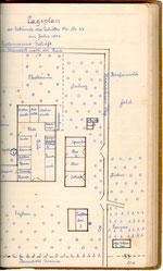 Lageplan der alten Hofstelle (1890)